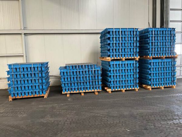 Kragarmregal, OHRA, zweiseitig, 7,40m hoch, Armlänge 1,25m, 1,20 Tonnen pro Arm, 14.641kg pro Rahmen, – gebraucht - : – Bild 14