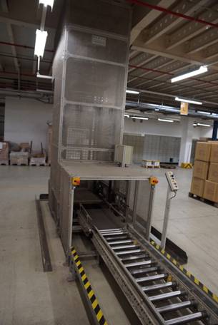 Behälterförder- und –sortieranlage (niedriges AKL), mit mind. 1,2km Fördertechnik – gebraucht -: lagertechnik