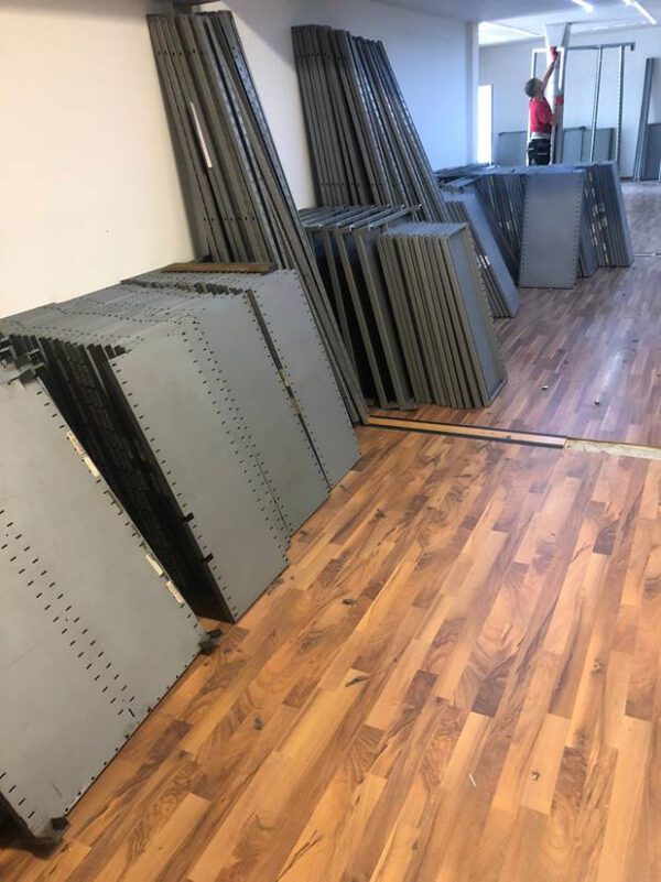 Doppelttiefe Fachbodenregale, SSI Schäfer R4000, Regaltiefe ca. 80cm (2x 40cm) und 1m (2x 50cm), Feldlänge 1m – gebraucht - : – Bild 14