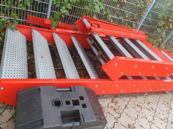 Systembau-Lagerbühne, ca. 350m2 mit Spanplatten, 500kg/m2 – gebraucht - : – Bild 15