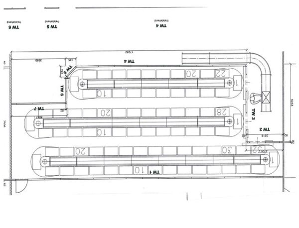 HoKa (Horizontalkarussell), ca. 1.260 Fachböden, 100kg pro Boden, DEXION - HORIZONTAL - KARUSSELL – gebraucht - : lagertechnik