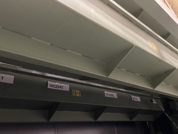 Langgutpaternoster auch gut für Kleinteile geeignet, max. 3,20m Langgut, 18 Gondeln, 500kg/Gondel – gebraucht - : – Bild 16