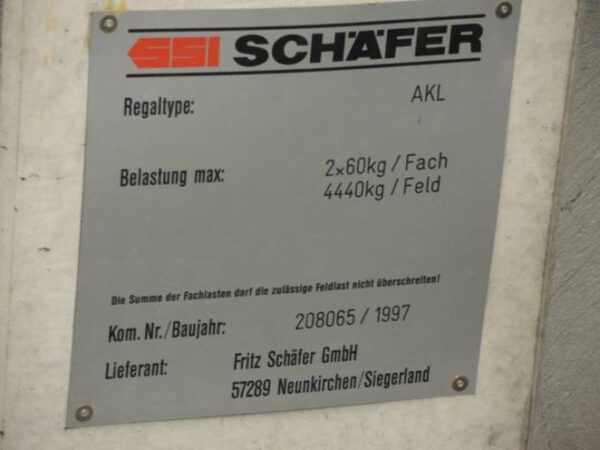 AKL (Automatisches Kleinteilelager) mit 7.664 Behälterplätzen, max. 60kg/Behälter inkl. Metallbehälter - gebraucht - : lagertechnik