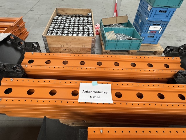 134 Stück, Flankenschutz / Rahmenschutz / Anfahrschutz / Leitplanke für Palettenregale, Einzelreien und Doppelreihen, Nedcon - gebraucht - : lagertechnik 134 Stück, Flankenschutz / Rahmenschutz / Anfahrschutz / Leitplanke für Palettenregale, Einzelreien und Doppelreihen, Nedcon - gebraucht - : – Bild 2