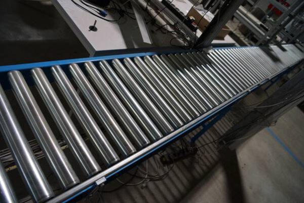 50m Fördertechnik, Rollenbahnen, unangetrieben, mit angetriebenen Kurven – gebraucht - : – Bild 17