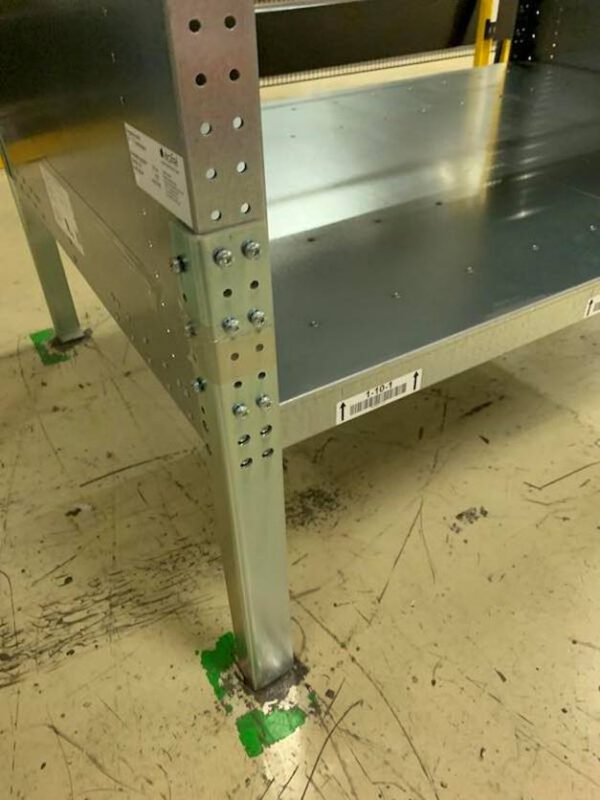 800 St. TRANSPORTIERBARE, EINZELNE Fachbodenregale, Apfel, Böden ca. 89cm x 1,28m, 7 Böden pro Feld – gebraucht - : – Bild 17