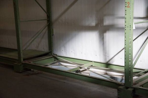 Palettenregal, max. 183 Stellplätze, ca. 7,70 bis 8,66m hoch – gebraucht - : lagertechnik
