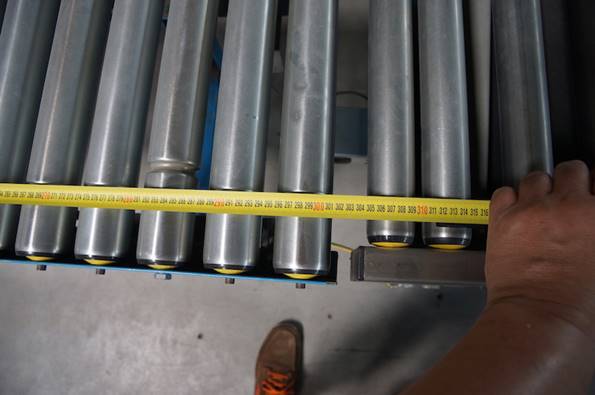 Fördertechnikanlage, ca. 170m, mit 2 Waagen und 7 Kurven, inkl. Steuerung – gebraucht -: lagertechnik