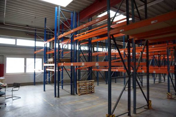 Palettenregal, Jungheinrich Hubertus, max. 1.232  Palettenstellplätze, Rahmenhöhen ca. 4,50m bis 5m, mind. 600kg pro Palette – gebraucht - : – Bild 19