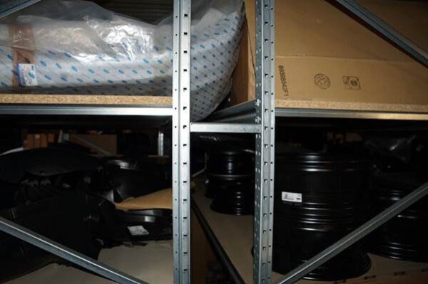 21 Felder Weitspannregale, Höhe 2,50m, mit Spanplatten 1m x 2,24m – gebraucht - : – Bild 8