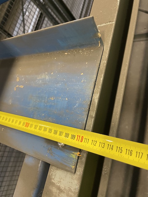 Palettenregal - Tiefenauflagerahmen für Gitterboxen oder Palettenregale, ca. 384 Stück – gebraucht – : lagertechnik