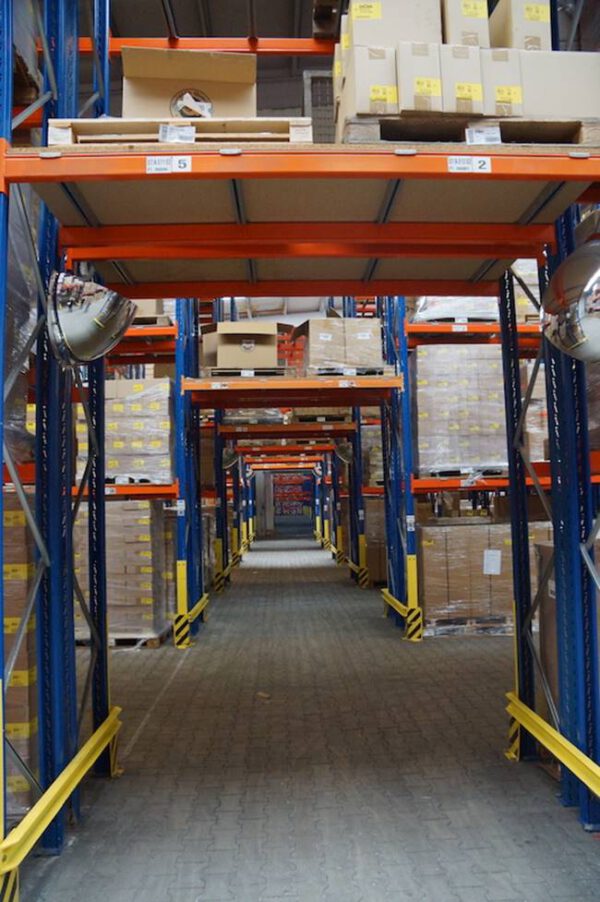 Palettenregal mit Quereinlagerung, SLP, bis zu 4.300 Stellplätze, 1.000kg / Palette, 7,50m hoch, mit Tiefenstegen– gebraucht - : – Bild 19