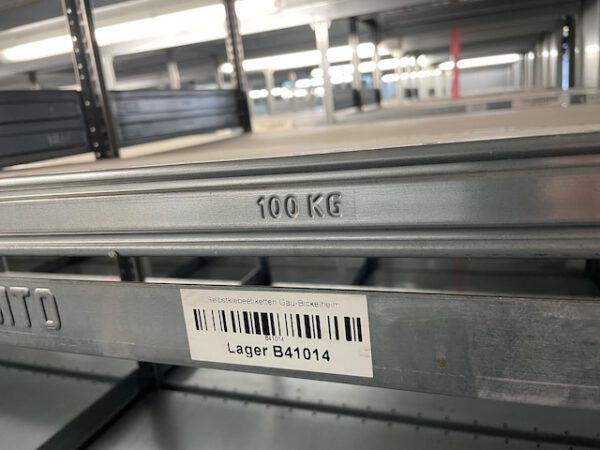 Fachbodenregalanlage, Bito, 2 geschossig, mit 2 Treppen und 2 Palettenübergabeplätze, gesamt ca. 347 Felder – gebraucht - : – Bild 21
