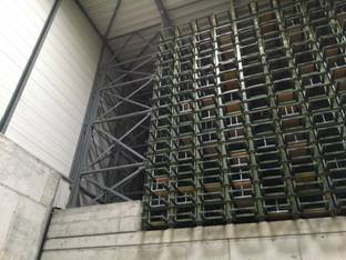 Langgutlagersystem (Wabenlager, Wanderkassettenprinzip), Fehr, für bis 6,60m lange Ware, ca.1.906 Kassetten – gebraucht - : lagertechnik