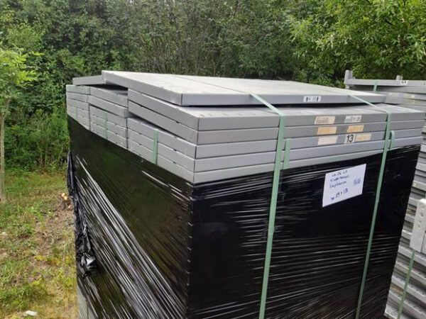 Doppelttiefe Fachbodenregale, SSI Schäfer R4000, Regaltiefe ca. 80cm (2x 40cm) und 1m (2x 50cm), Feldlänge 1m – gebraucht - : – Bild 20