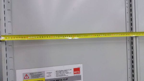 Fachbodenregale, Meta Clip, 1,30m x 0,60m, 2,20 und 2,50m Höhe, ca. 2.500 Felder – gebraucht - : – Bild 8