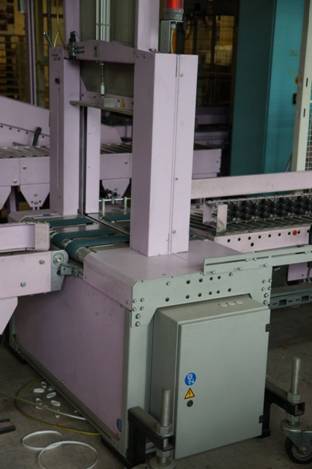 2 x vollautomatische Umreifungsmaschine, SMB (Cyklop), Bandumreifungsmaschine lagertechnik