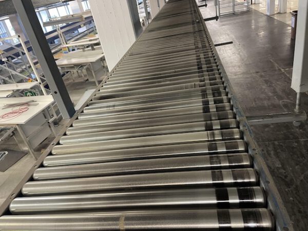 Rollenbahnen, blau, ca. 10m, - gebraucht - :  