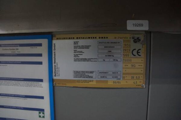 3 x Liftsysteme, Kardex, 180 bzw. 190kg / Tablar, Höhe 8m (kürzbar), Tablare: 0,82 x 1,85m– gebraucht -: lagertechnik