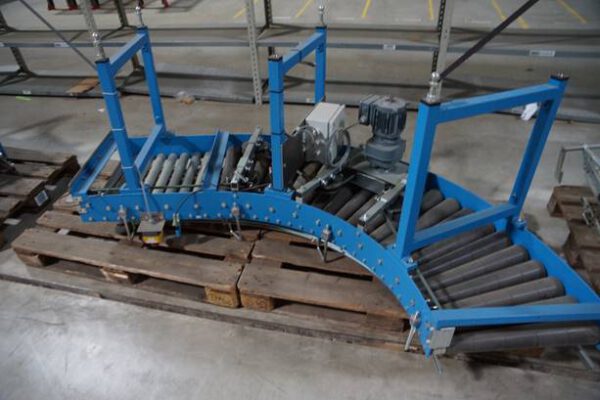50m Fördertechnik, Rollenbahnen, unangetrieben, mit angetriebenen Kurven – gebraucht - : – Bild 23