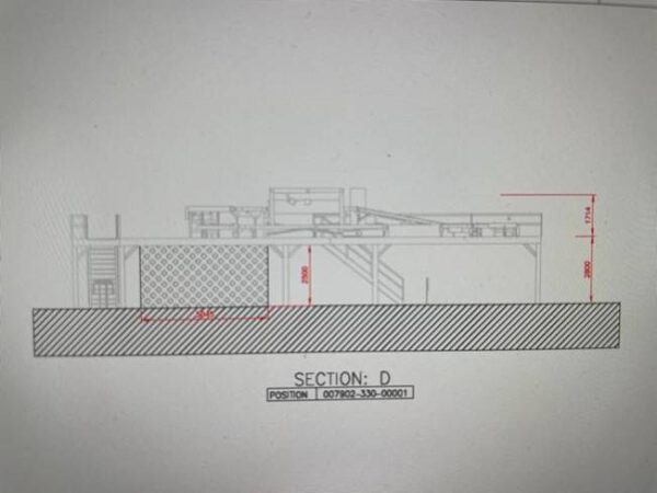 „Schuhsorter“ bzw. Linear Sorter, bis zu 7.500 Sendungen pro Std., Van der Lande, inkl. 20 St. Teleskopgurtförderer, Volumenscanner, Waage – gebraucht - : lagertechnik