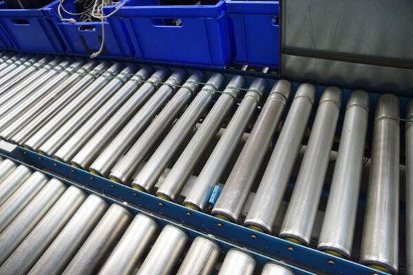 Fördertechnikanlage, ca. 170m, mit 2 Waagen und 7 Kurven, inkl. Steuerung – gebraucht -: – Bild 23