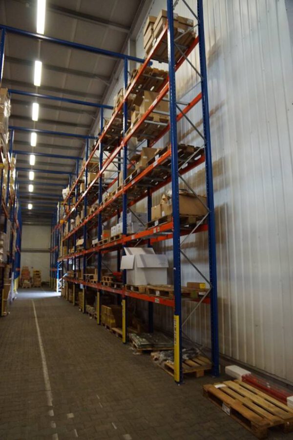 Palettenregal mit Quereinlagerung, SLP, bis zu 4.300 Stellplätze, 1.000kg / Palette, 7,50m hoch, mit Tiefenstegen– gebraucht - : – Bild 22