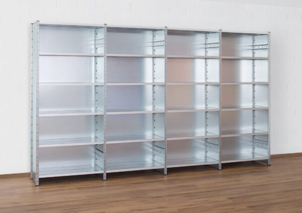 Fachbodenregale, Stecksystem, Hersteller dalminels, 1,30m x 0,60m (andere Maße erhältlich), Rahmenhöhe 2,20m (andere Höhen erhältlich) – Neuware - : – Bild 23