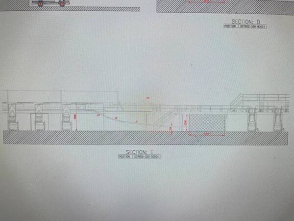 „Schuhsorter“ bzw. Linear Sorter, bis zu 7.500 Sendungen pro Std., Van der Lande, inkl. 20 St. Teleskopgurtförderer, Volumenscanner, Waage – gebraucht - : lagertechnik