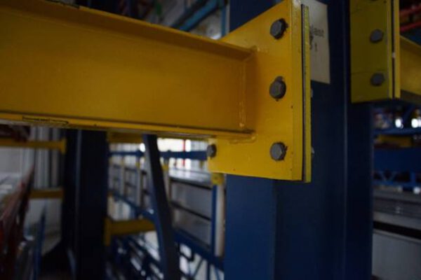 Kragarmregale u.a. für Langgutprofile etc., ein- und zweiseitig, Armlängen 1,20m und 0,90m, Rahmenhöhen ca. 8,50m, 1,5 to. Fachast – gebraucht - : – Bild 24