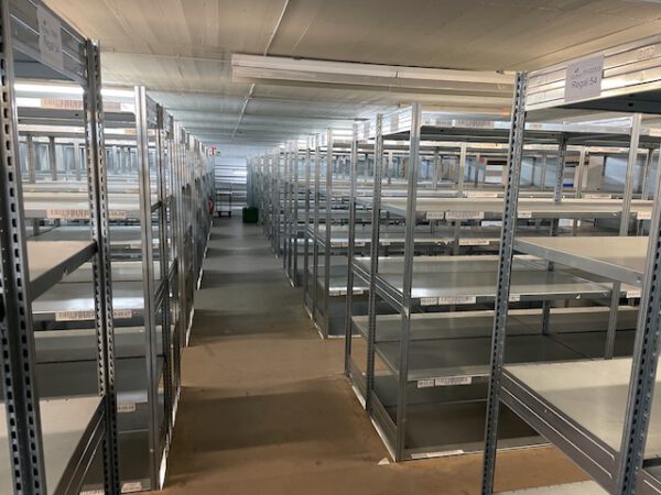 Fachbodenregalanlage, Bito, 2 geschossig, mit 2 Treppen und 2 Palettenübergabeplätze, gesamt ca. 347 Felder – gebraucht - : – Bild 24