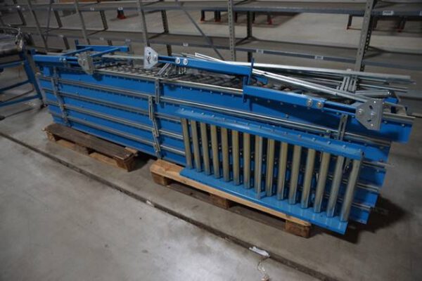 50m Fördertechnik, Rollenbahnen, unangetrieben, mit angetriebenen Kurven – gebraucht - : – Bild 25