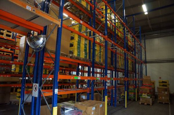 Palettenregal mit Quereinlagerung, SLP, bis zu 4.300 Stellplätze, 1.000kg / Palette, 7,50m hoch, mit Tiefenstegen– gebraucht - : – Bild 24