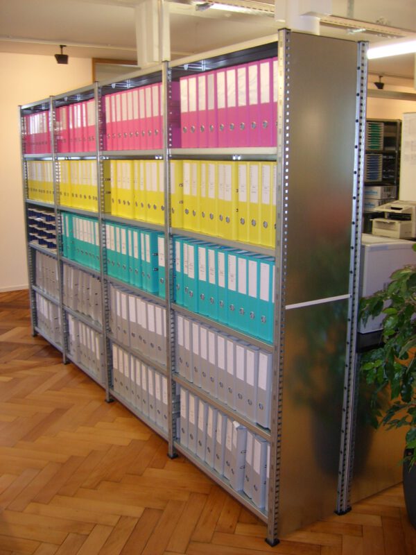 Fachbodenregale, Stecksystem, Hersteller dalminels, 1,30m x 0,60m (andere Maße erhältlich), Rahmenhöhe 2,20m (andere Höhen erhältlich) – Neuware - : – Bild 25