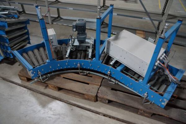 50m Fördertechnik, Rollenbahnen, unangetrieben, mit angetriebenen Kurven – gebraucht - : – Bild 26