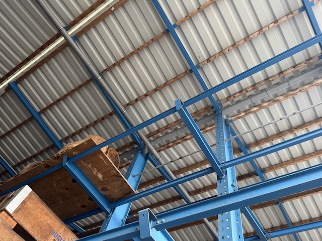 Regalhalle bestehend aus Kragarmregalen und Palettenregalen, OHRA, Grundfläche ca. 867m2 – gebraucht - : lagertechnik Regalhalle bestehend aus Kragarmregalen und Palettenregalen, OHRA, Grundfläche ca. 867m2 – gebraucht - : – Bild 48