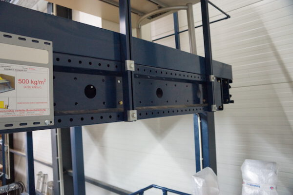 Lagerbühne, Bodenebene plus 2 Ebenen, 500kg/m2, Grundfläche 56m – gebraucht - : – Bild 27