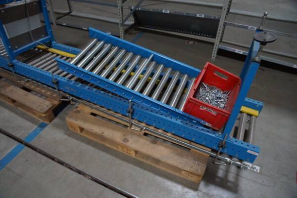 50m Fördertechnik, Rollenbahnen, unangetrieben, mit angetriebenen Kurven – gebraucht - : – Bild 28