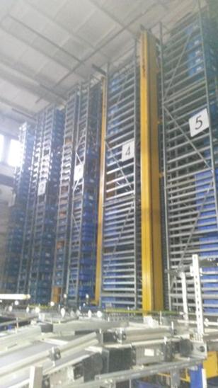 AKL (autom. Tablarlager) ca. 28.000 Stellplätze, 2 Kistenmaße, 35kg Fachlast – gebraucht - : lagertechnik