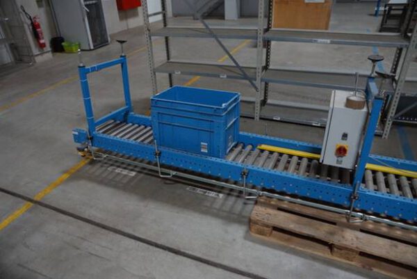 50m Fördertechnik, Rollenbahnen, unangetrieben, mit angetriebenen Kurven – gebraucht - : – Bild 29