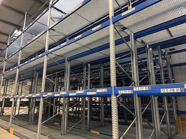 Palettenverschieberegalanlage, Bito, Höhe ca. 8m, 900kg / Palette, 3,60m Traversen, ca. 2.684 Stellplätze - gebraucht - : lagertechnik Palettenverschieberegalanlage, Bito, Höhe ca. 8m, 900kg / Palette, 3,60m Traversen, ca. 2.684 Stellplätze - gebraucht - : – Bild 54