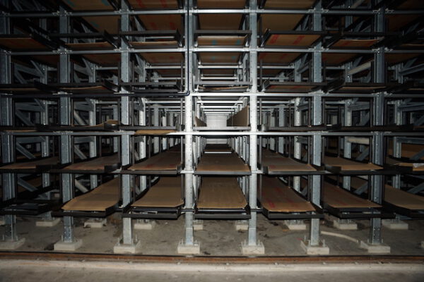 Langgutlagersystem (Wabenlager, Wanderkassettenprinzip) mit Halle (Silobauweise), KASTO, UNICOMPACT 1.5, für bis 6,60m lange Ware, 2.228 Kassetten, 1,5 To / Kassette – gebraucht - : – Bild 38