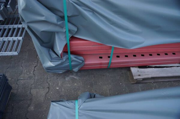 Ein- und zweiseitiges Kragarmregal, mit steckbaren Armen per Bolzen, Rahmenhöhe 6m, Armlänge 1,20m, 800kg / Arm, 30 Rahmen und 160 Arme – gebraucht - : – Bild 24