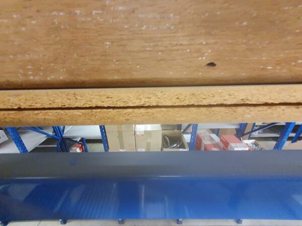Fachbodenregalanlage, 3 geschossig, 3 OG als Freifläche, ca. 446 Felder, Böden ca. 0,60m x 1m – gebraucht - : – Bild 38