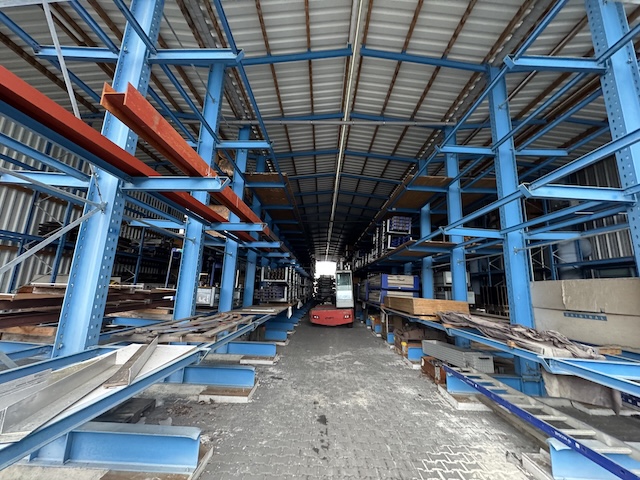 Regalhalle bestehend aus Kragarmregalen und Palettenregalen, OHRA, Grundfläche ca. 867m2 – gebraucht - : lagertechnik Regalhalle bestehend aus Kragarmregalen und Palettenregalen, OHRA, Grundfläche ca. 867m2 – gebraucht - : – Bild 36