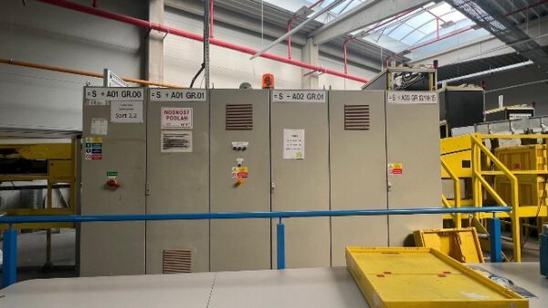 Kippschalensorter, Beumer, 81 Sorterendstellen,  – gebraucht - : – Bild 39