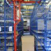 Kleinteilelager/Behälterlager halbautomatisch, ideal für schwere Metallkisten – gebraucht - :