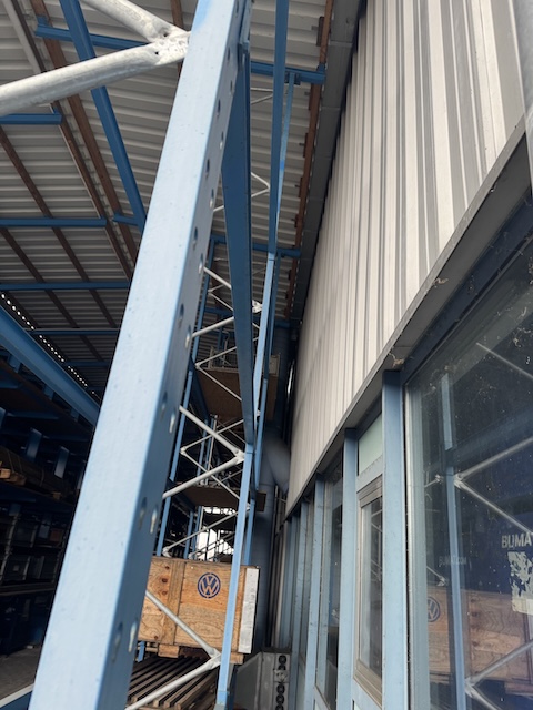 Regalhalle bestehend aus Kragarmregalen und Palettenregalen, OHRA, Grundfläche ca. 867m2 – gebraucht - : lagertechnik Regalhalle bestehend aus Kragarmregalen und Palettenregalen, OHRA, Grundfläche ca. 867m2 – gebraucht - : – Bild 21