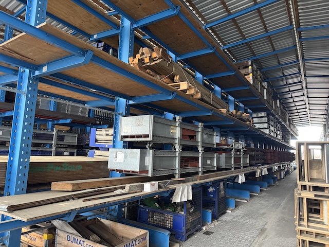 Regalhalle bestehend aus Kragarmregalen und Palettenregalen, OHRA, Grundfläche ca. 867m2 – gebraucht - : lagertechnik Regalhalle bestehend aus Kragarmregalen und Palettenregalen, OHRA, Grundfläche ca. 867m2 – gebraucht - : – Bild 20