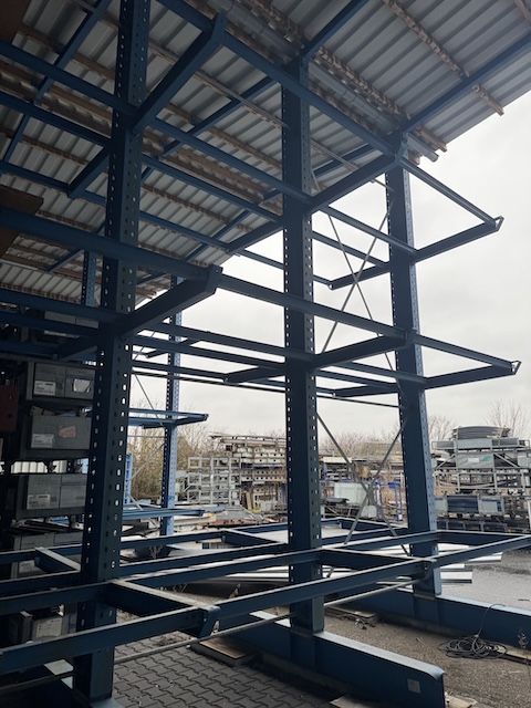 Regalhalle bestehend aus Kragarmregalen und Palettenregalen, OHRA, Grundfläche ca. 867m2 – gebraucht - : lagertechnik Regalhalle bestehend aus Kragarmregalen und Palettenregalen, OHRA, Grundfläche ca. 867m2 – gebraucht - : – Bild 12